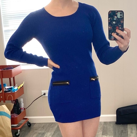 AGB Dresses & Skirts - Short blue/indigo sweater dress from AGB